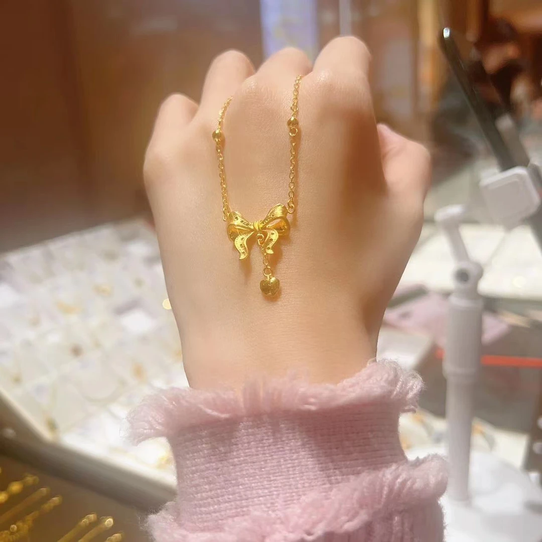 足金999 5G 精品 流苏爱心在逃套链-聪聪专属