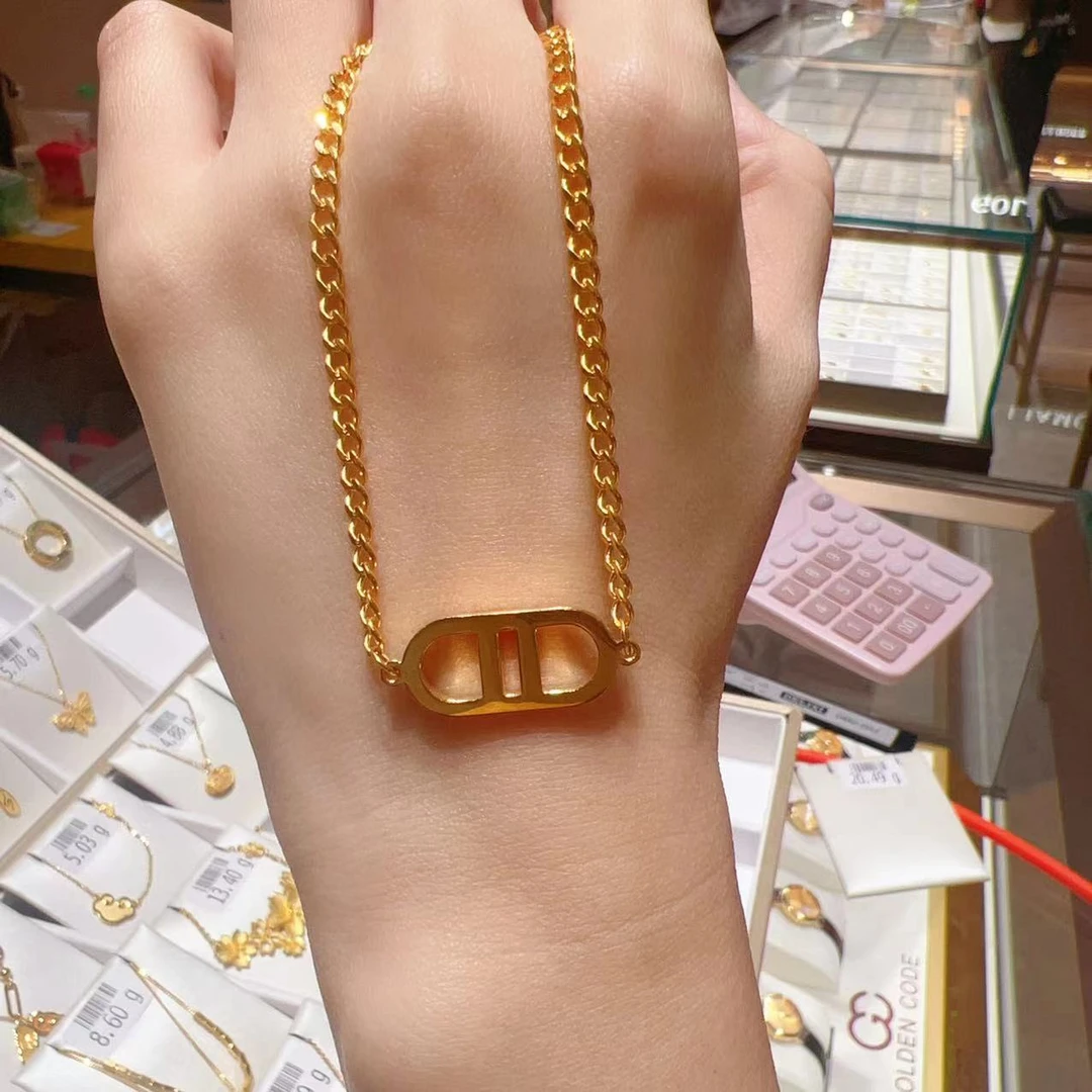 足金999 5G 精品猪鼻子套链-聪聪专属