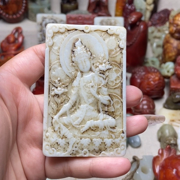 白玉菩提吊坠吊坠122