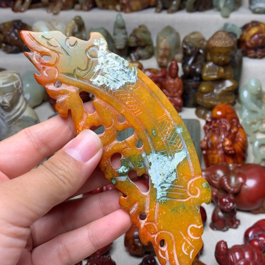 白玉菩提吊坠挂件29