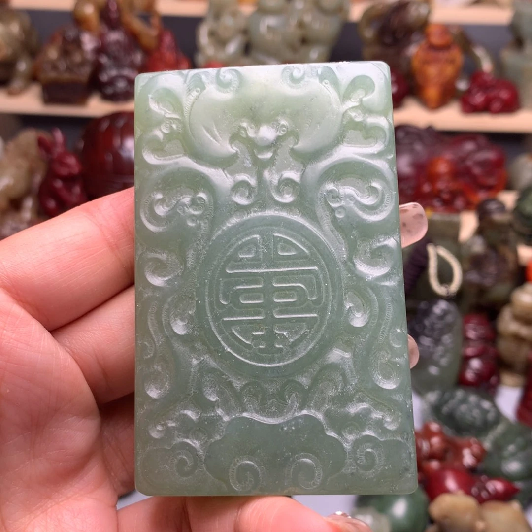 白玉菩提吊坠挂件58