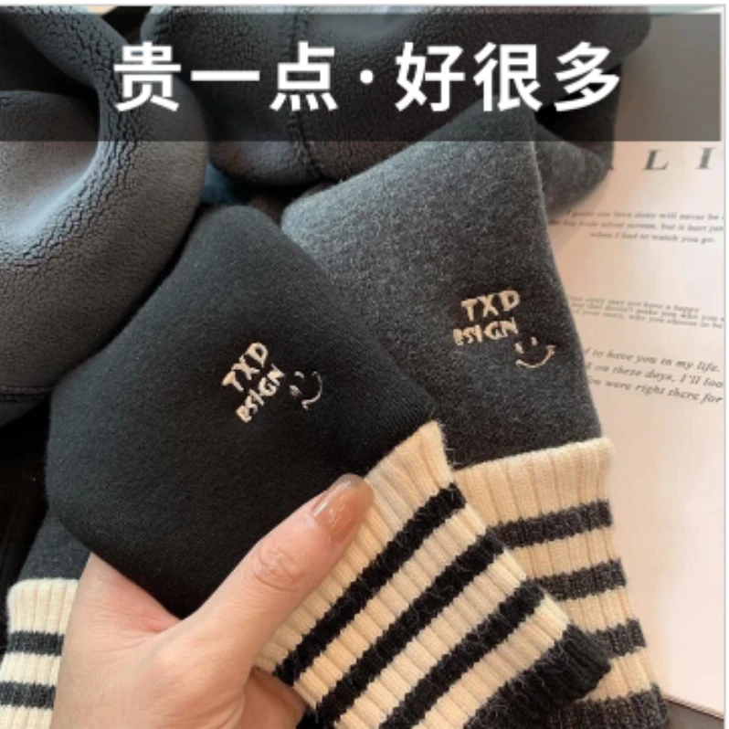 宝宝洋气休闲加厚打底裤女童一体绒裤子儿童2023新款冬季加绒长裤
