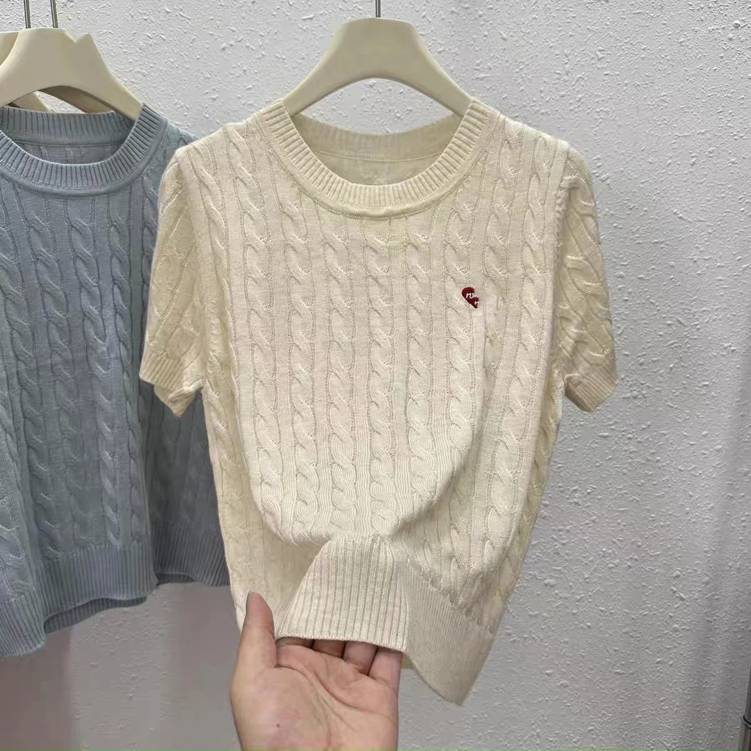 【xu专属】X0053●麻花针织衫高外穿显瘦薄款小众甜美内搭慵懒风气