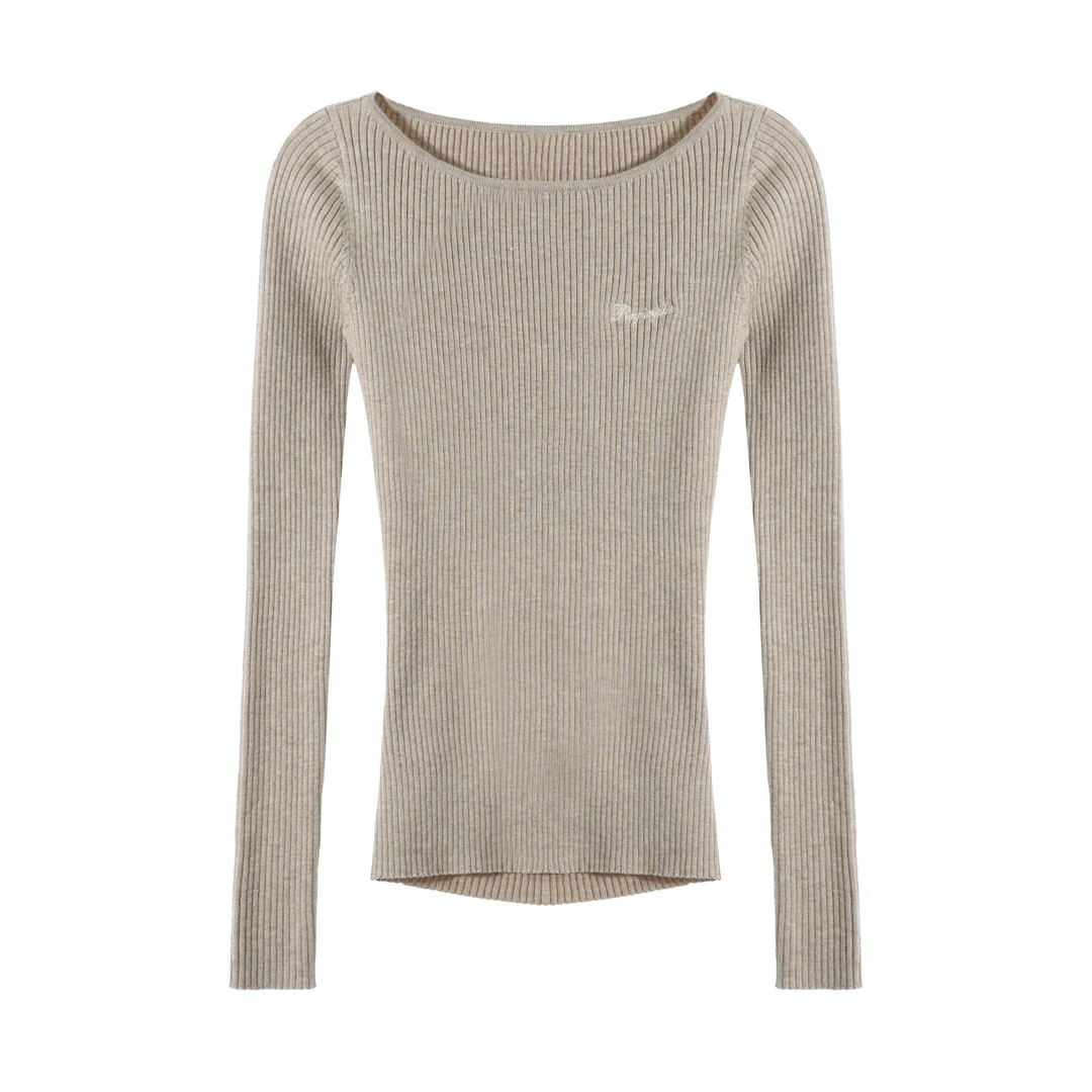 「PINPINPLUS」秋季气质套头设计师时尚修身显瘦长袖 3C10601KP