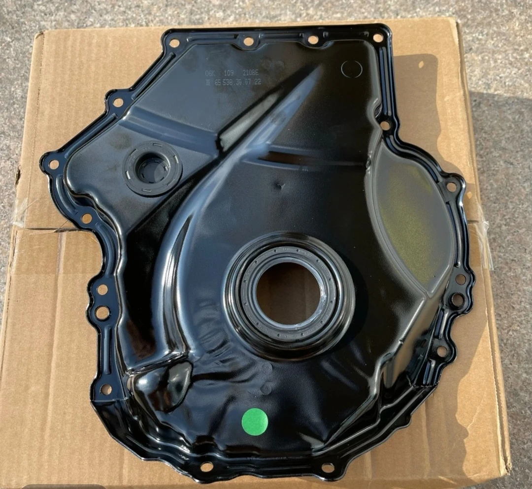 大众奥迪EA888一二三代发动机正时下盖曲轴前油封原厂配件正时盖