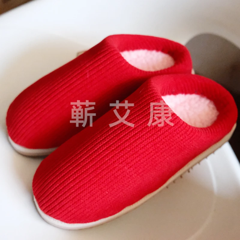 【欧棉绒拖鞋】纯手工编织拖鞋居家厚底加绒保暖日式棉拖鞋成品鞋子