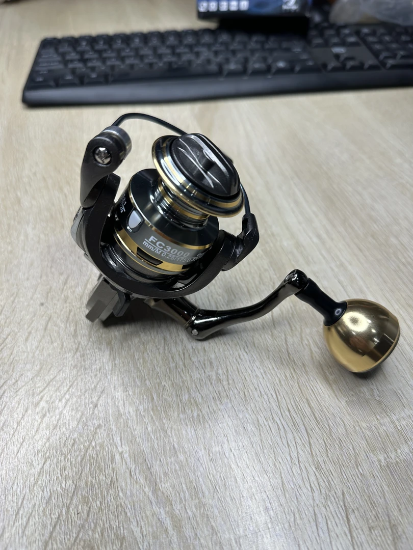 （金属美式摇臂）无间隙海竿路亚海钓纺车轮