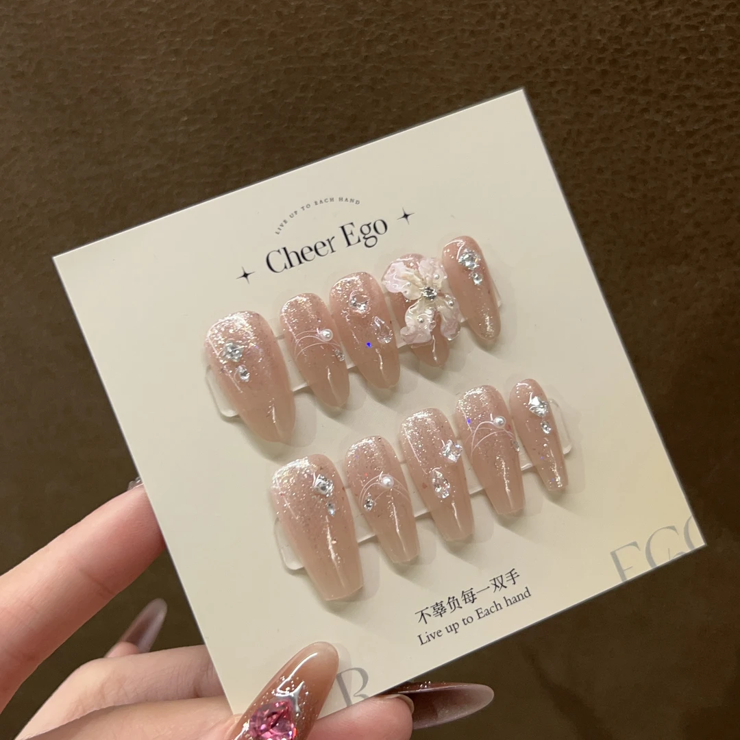 【香水百合】Cheer-ego纯手工高品质穿戴甲C206（预售）穿戴式