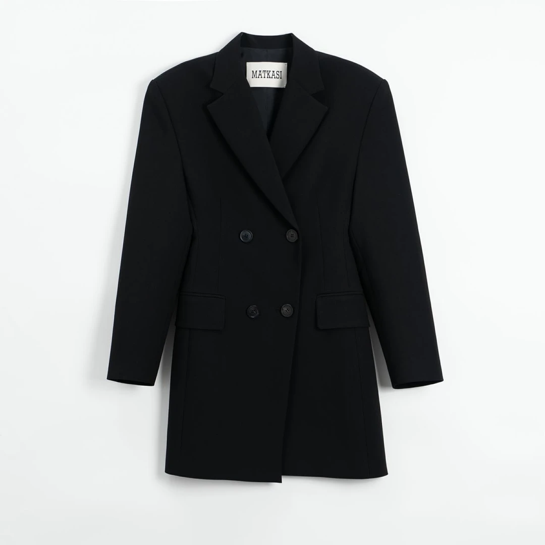 MATKASI沙漏腰腰腰显瘦气场女明星G.级阔感西装连衣裙