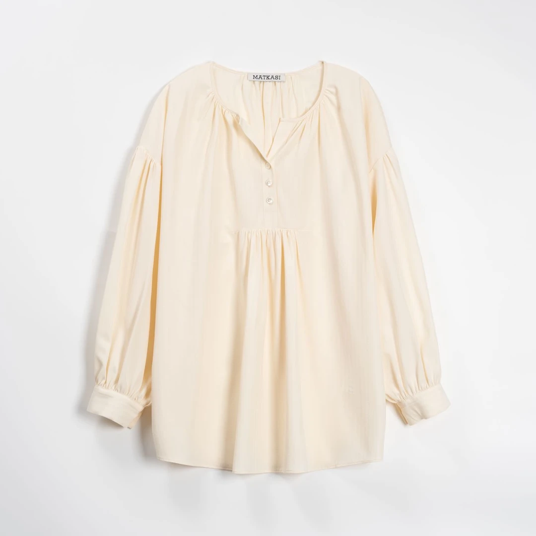 MATKASI 宝藏私服G定慵懒感设计师进口遮肉显瘦衬衫