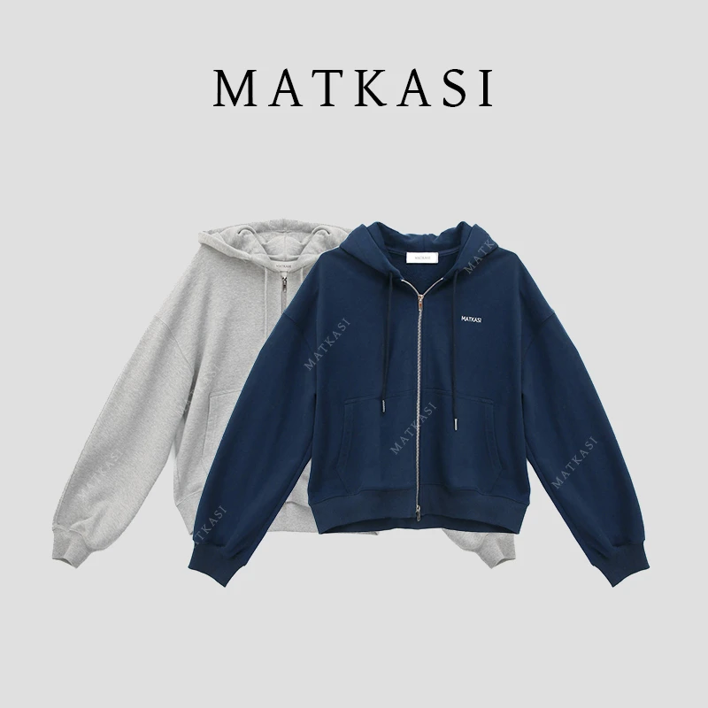 MATKASI 经典版型百搭款抽绳落肩连帽卫衣