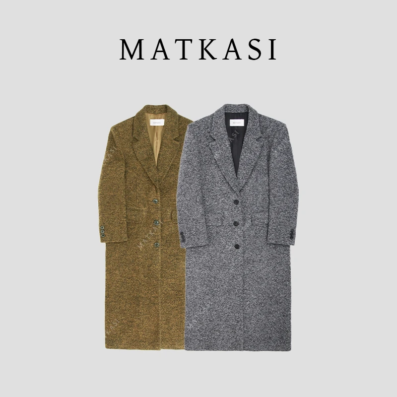 MATKASI 轻奢风大牌感气质时尚百搭羊毛大衣
