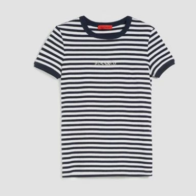 MAX&Co./麦克斯蔻国现  MAX&CO 百搭简约条纹T恤 LOGOTEE
