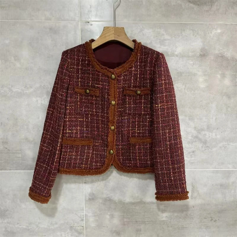 邹先生3016-30流浪丹宁秋季新款小香风外套气质时尚长袖粗花呢