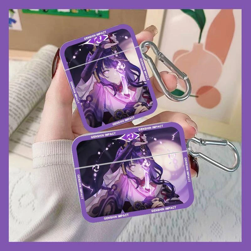 原神雷电将军影适用于AirPodsPro保护套AirPods3代airpods2耳机套