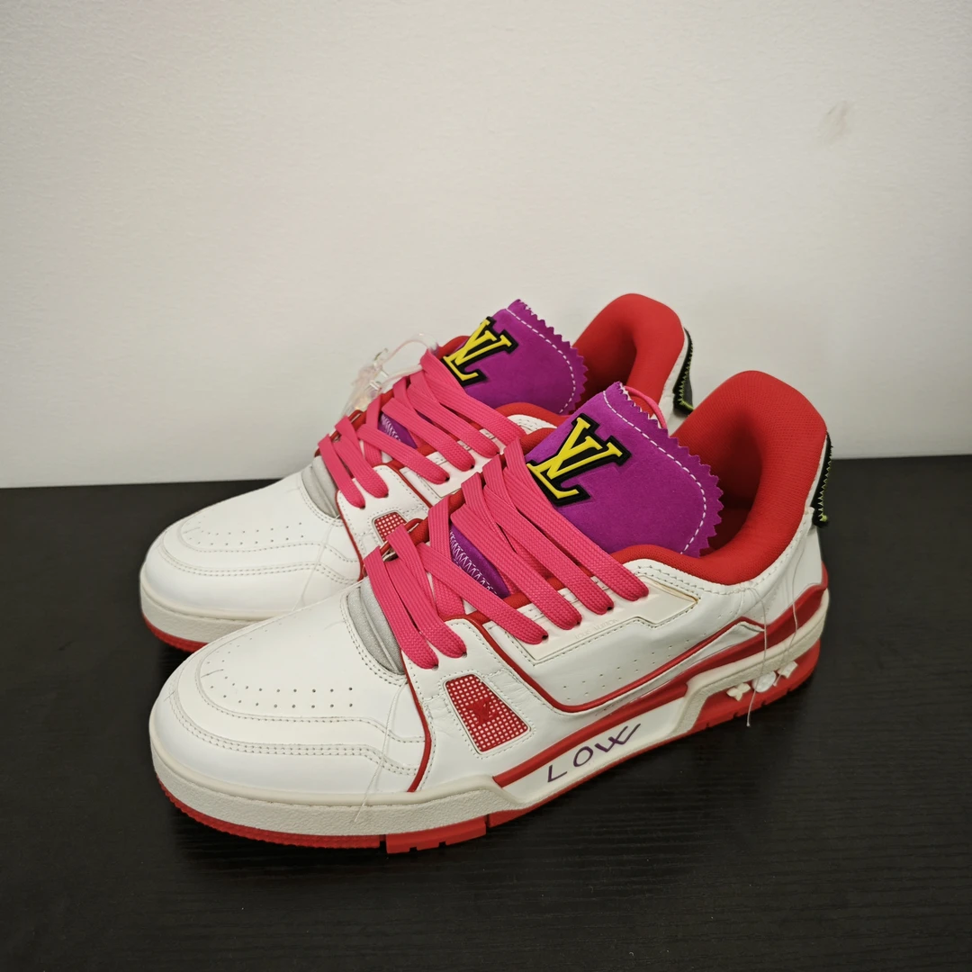 99新 LouisVuitton/路易威登 trainer 悉尼限定 白红