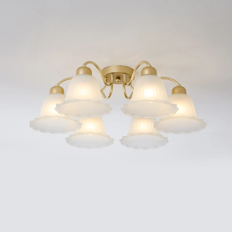 北欧客厅灯简约现代家用美式玻璃大气主灯设计师主卧室餐厅吸顶灯