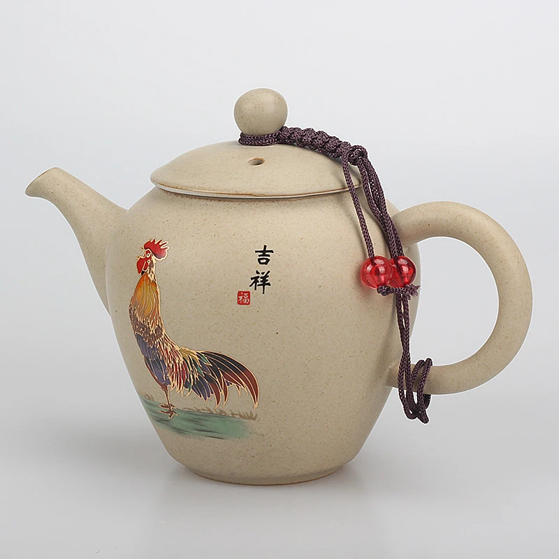 粗陶茶壶泡茶壶单个功夫茶具陶瓷家用中式仿古创意耐高温