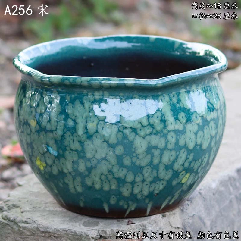 大口径多肉花盆陶瓷家用老桩高盆绿萝法师悬崖老桩轻奢透气盆A256