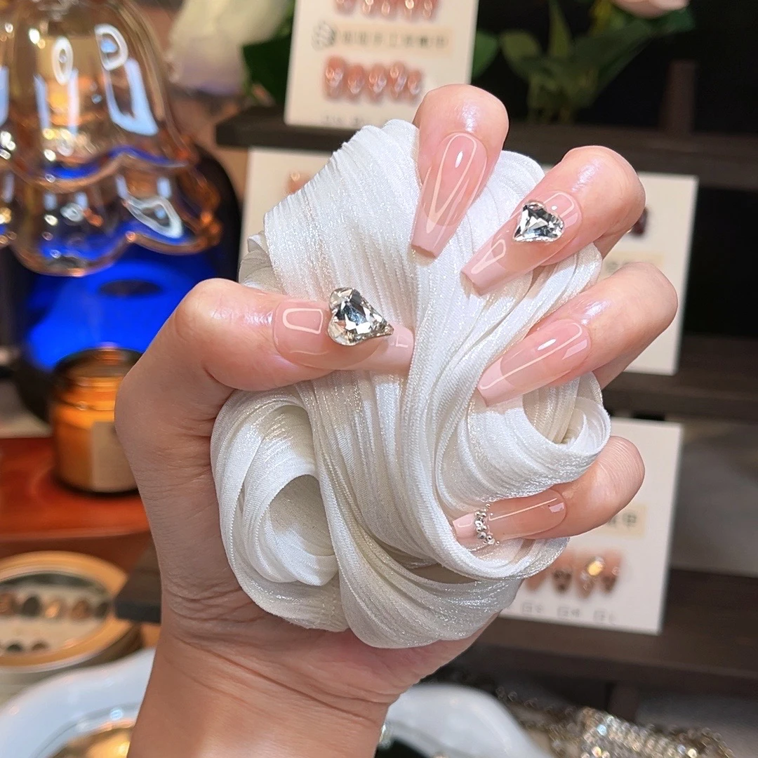 告白气球-handmade nail 纯手工穿戴甲10片装