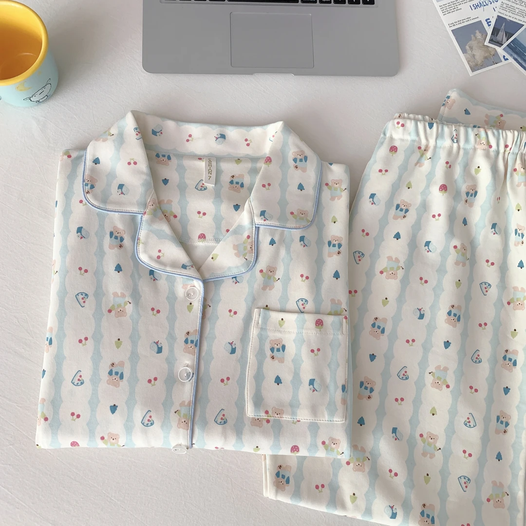 【秋季厚款云感棉~可拆卸胸垫】月子服11-3月份产后孕妇哺乳家居服