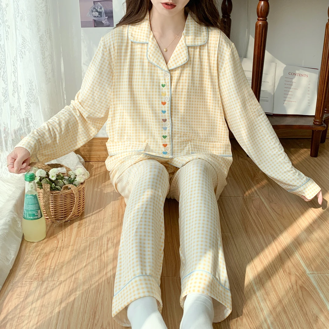 【秋季厚款云感棉~可拆卸胸垫】月子服11-3月份产后孕妇哺乳家居服