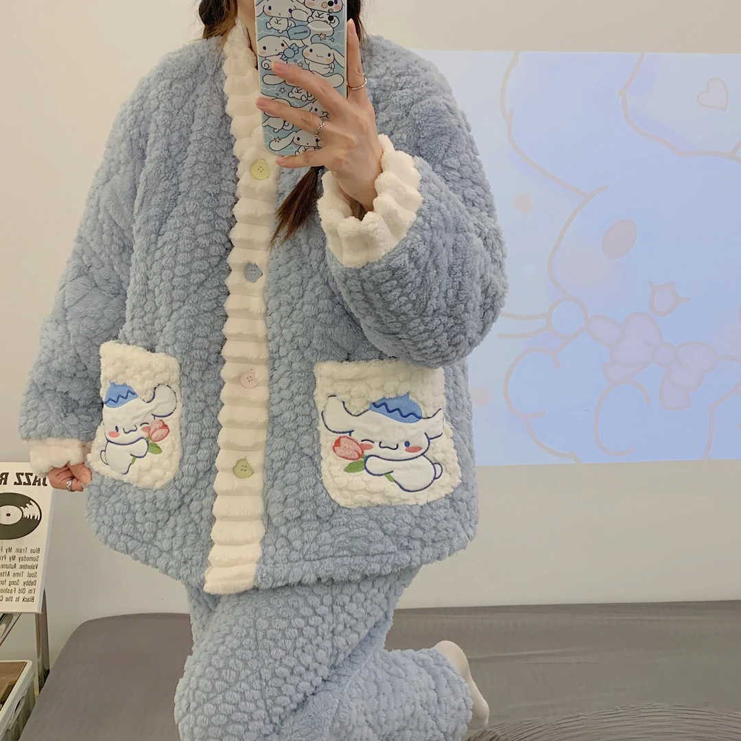 【5度-零下十度】冬季夹棉三层加绒加厚加大码哺乳衣喂奶衣孕妇睡衣