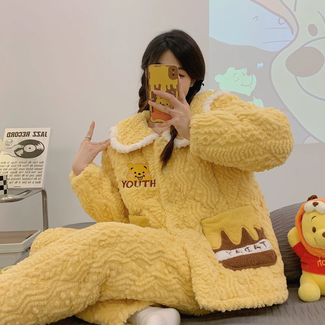 【5度-零下十度】冬季夹棉三层加绒加厚加大码哺乳衣喂奶衣孕妇睡衣