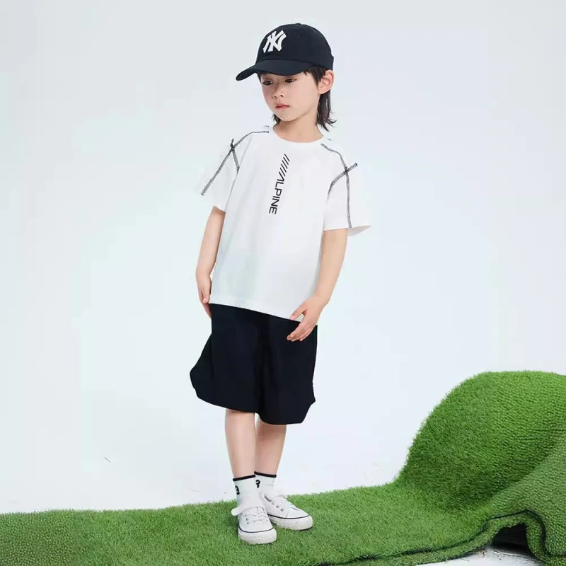 男童夏装套装儿童夏季运动衣服2024新款男孩宝宝篮球服潮网红炸街