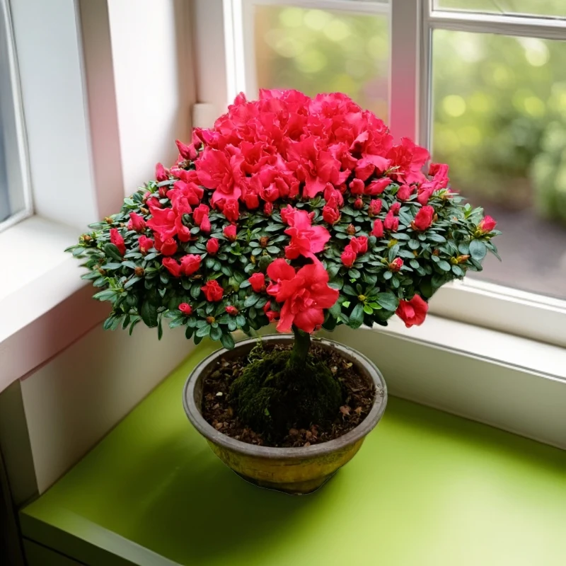 红宝石杜鹃花带花苞发货四季开花室内客厅阳台庭院均可以种植