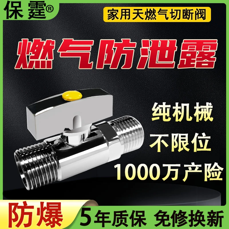 保霆家用天然气管道阀门开关热水器泄漏自动切断阀燃气安全自闭阀