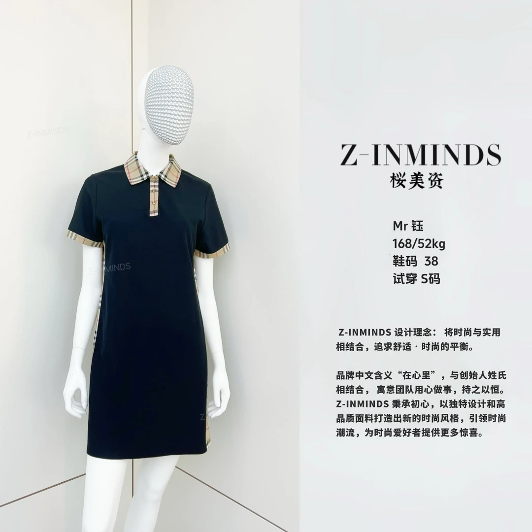 z-inminds侧格连衣裙