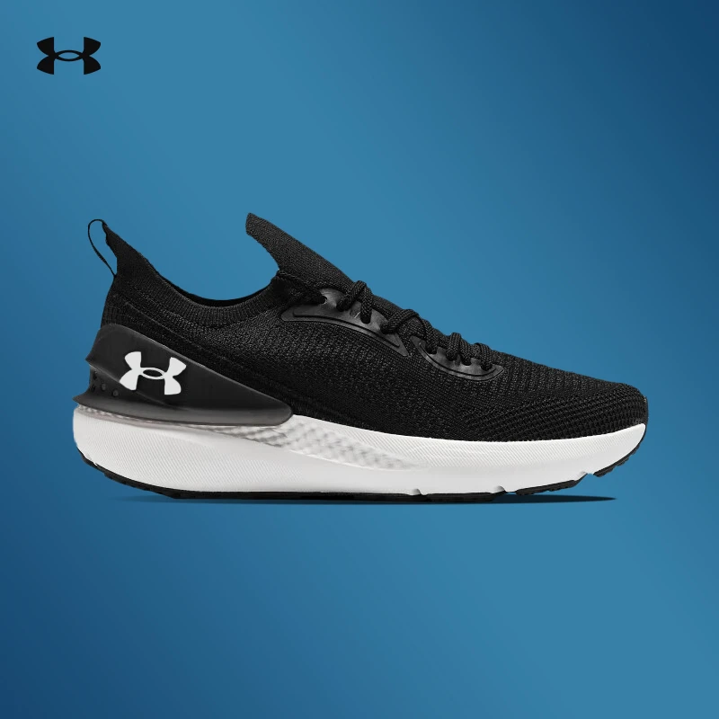 安德玛UA官方秋季运动鞋户外休闲舒适缓震跑鞋训练减震黑色跑步鞋