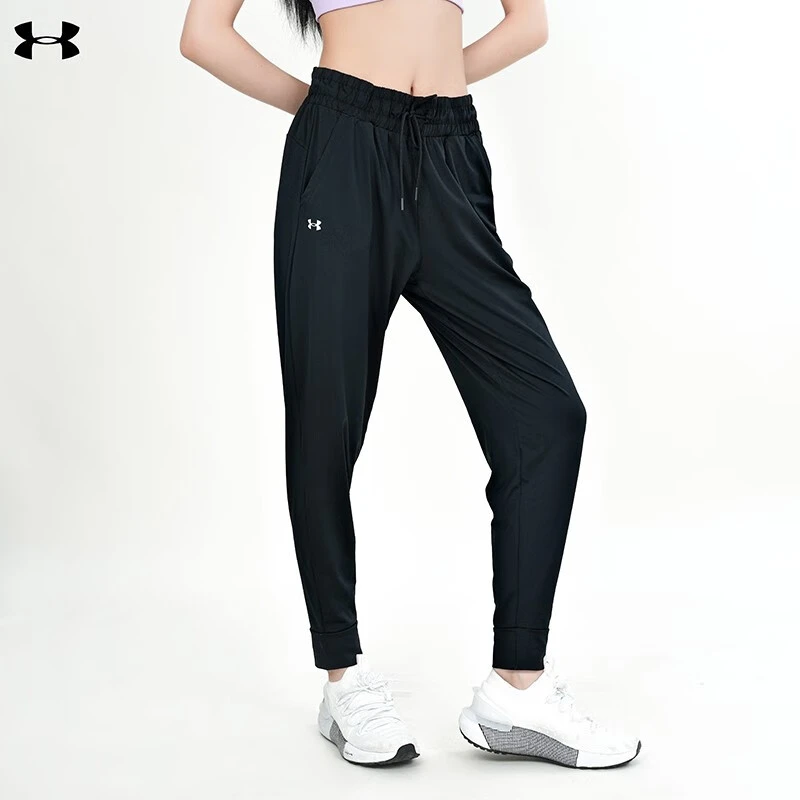 安德玛UA官方HeatGear女士休闲速干裤束脚训练薄款长裤1373083