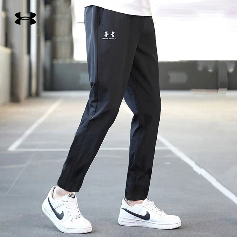 安德玛UA官方男子梭织长裤跑步训练宽松透气运动裤子DY 1352031