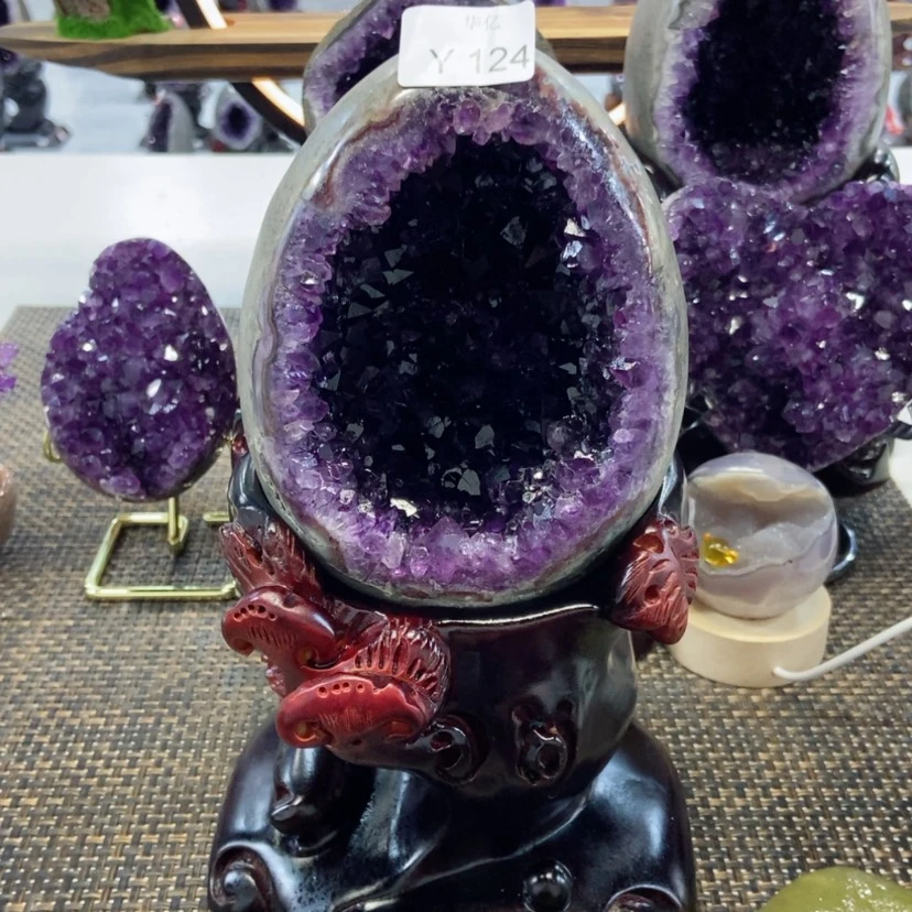 【闪购商品】紫晶摆件未镶嵌?**芙