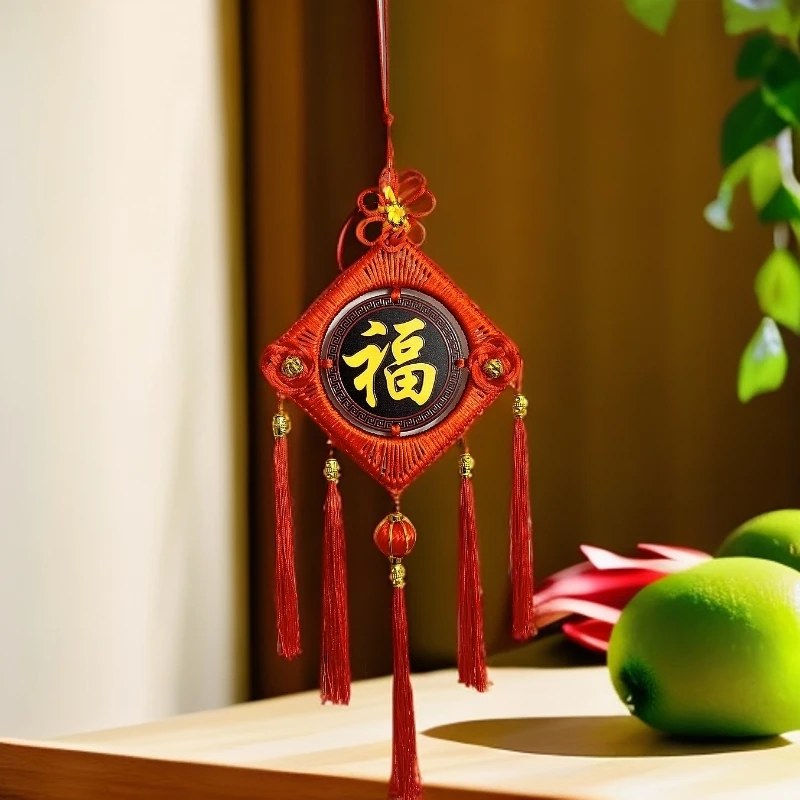 中国结玄关桃木挂件