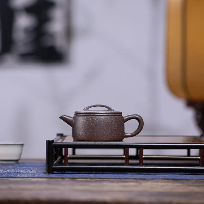 【新手必入】千禧紫泥【汉瓦】精工半手容量150CC左右宜兴紫砂壶