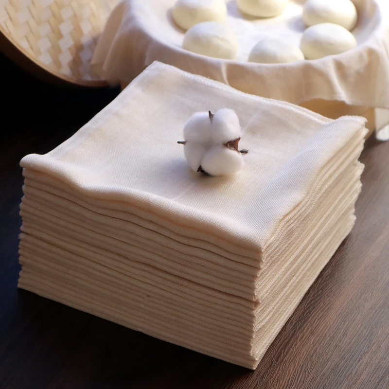 纯棉纱布蒸笼布包豆腐布厨房盖布白沙布料粗布蒸饭布家用蒸锅垫布