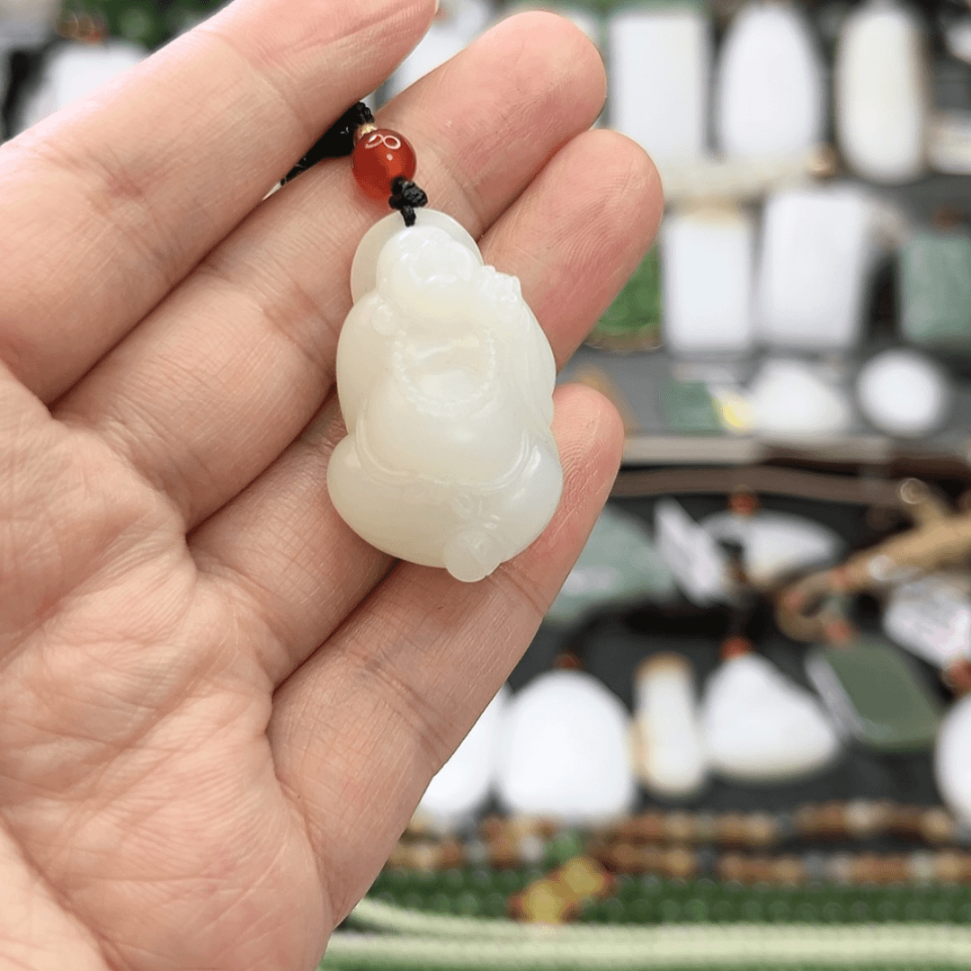 【闪购商品】和田玉吊坠佛未镶嵌土**语