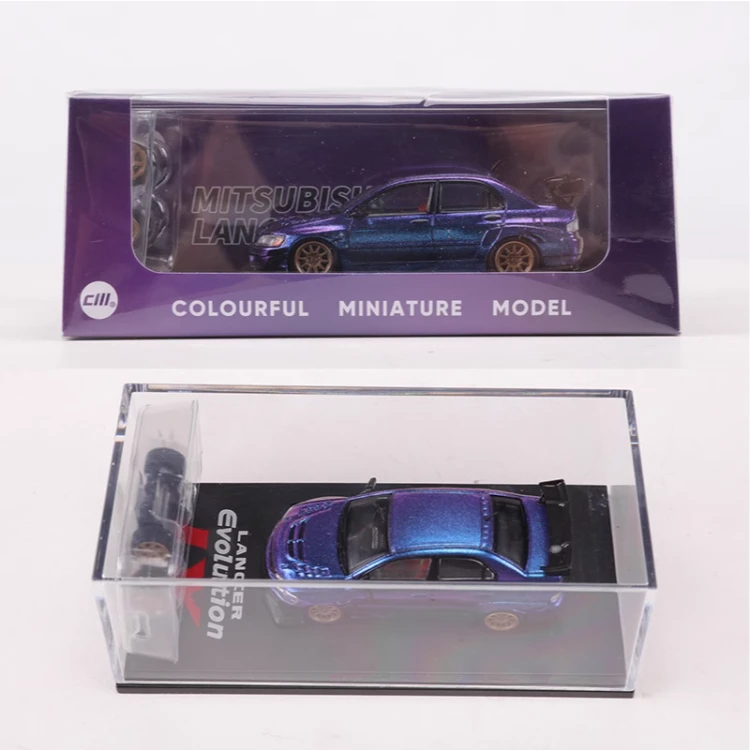 CM 1:64三菱蓝瑟EVO 9代宽体改装版仿真合金汽车模型收藏