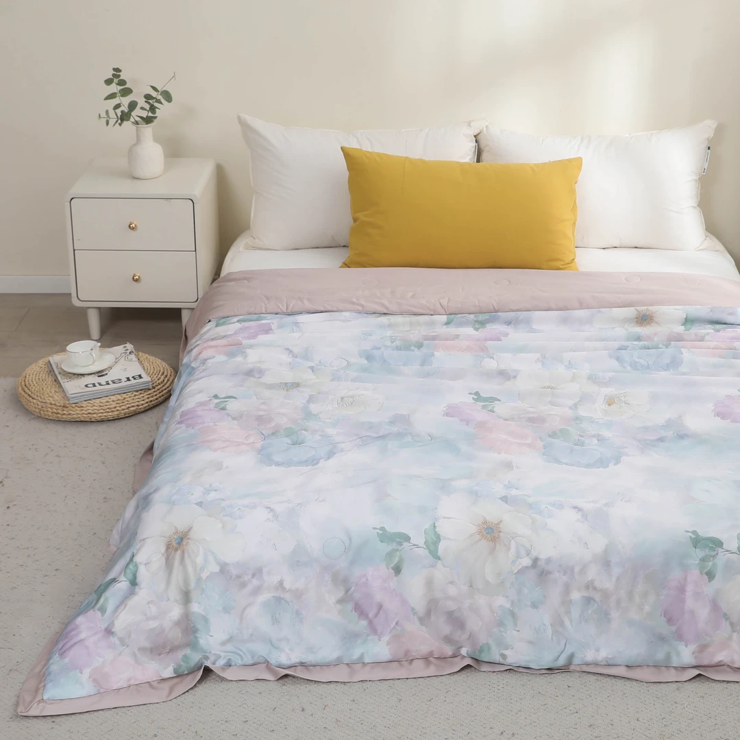 200*230 夏季田园风兰精天丝夏凉被 可水洗凉感双人空调被