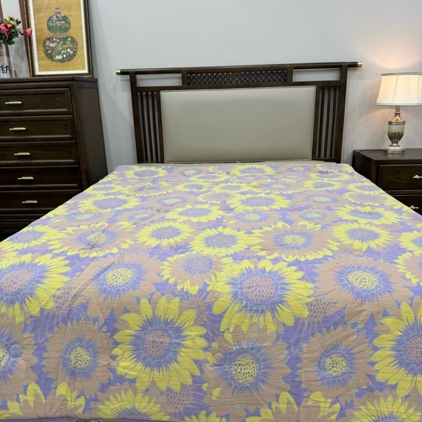 【向日葵】150*200 4.3斤 单人全棉双层纱加厚冬被