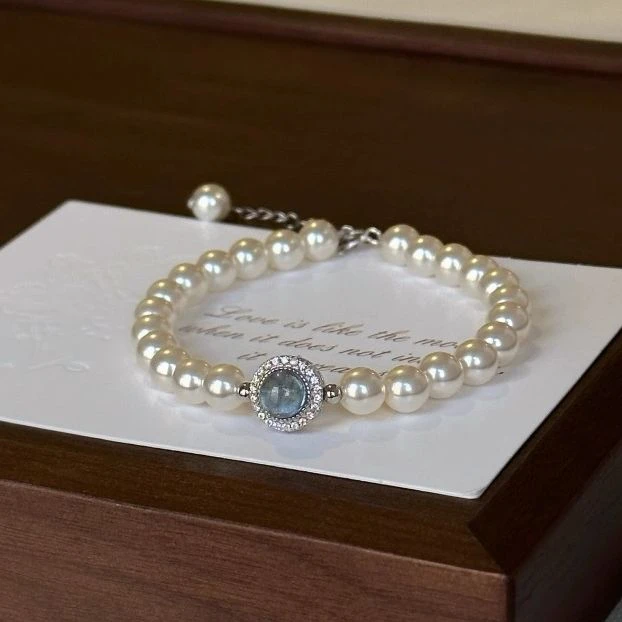 铜合金仿珍珠手链 S074小众简约ins温柔手链