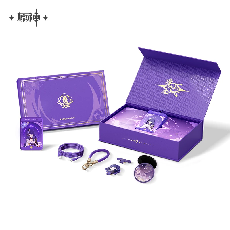 【原神官方】「影寂天下人」雷电将军充能套装礼盒  Genshin