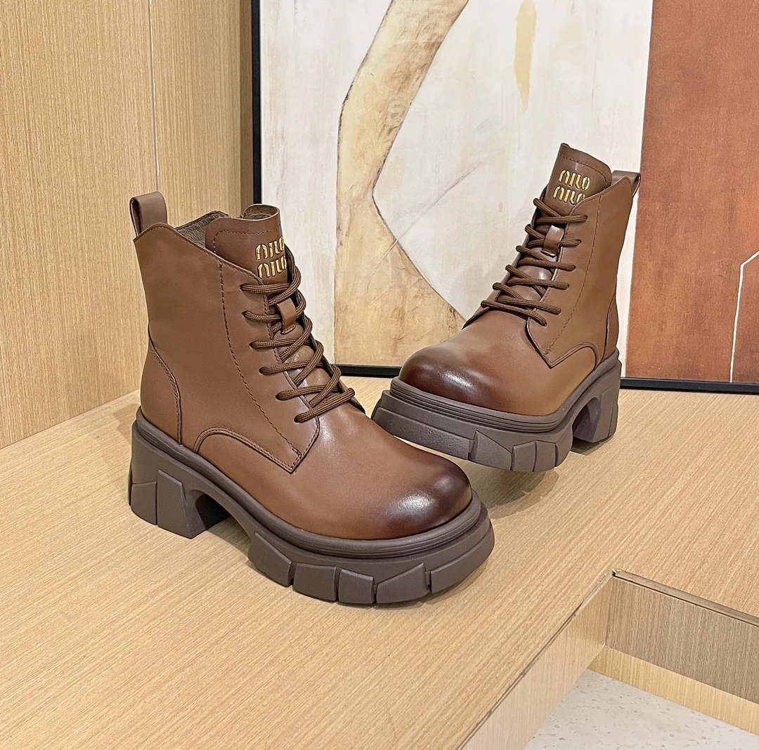 秋冬季二棉5858马丁靴英伦风女靴防滑厚底靴子