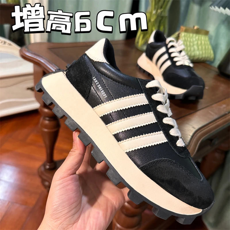 言小粒内增高6cm阿甘鞋女2023年新款运动鞋休闲厚底鞋