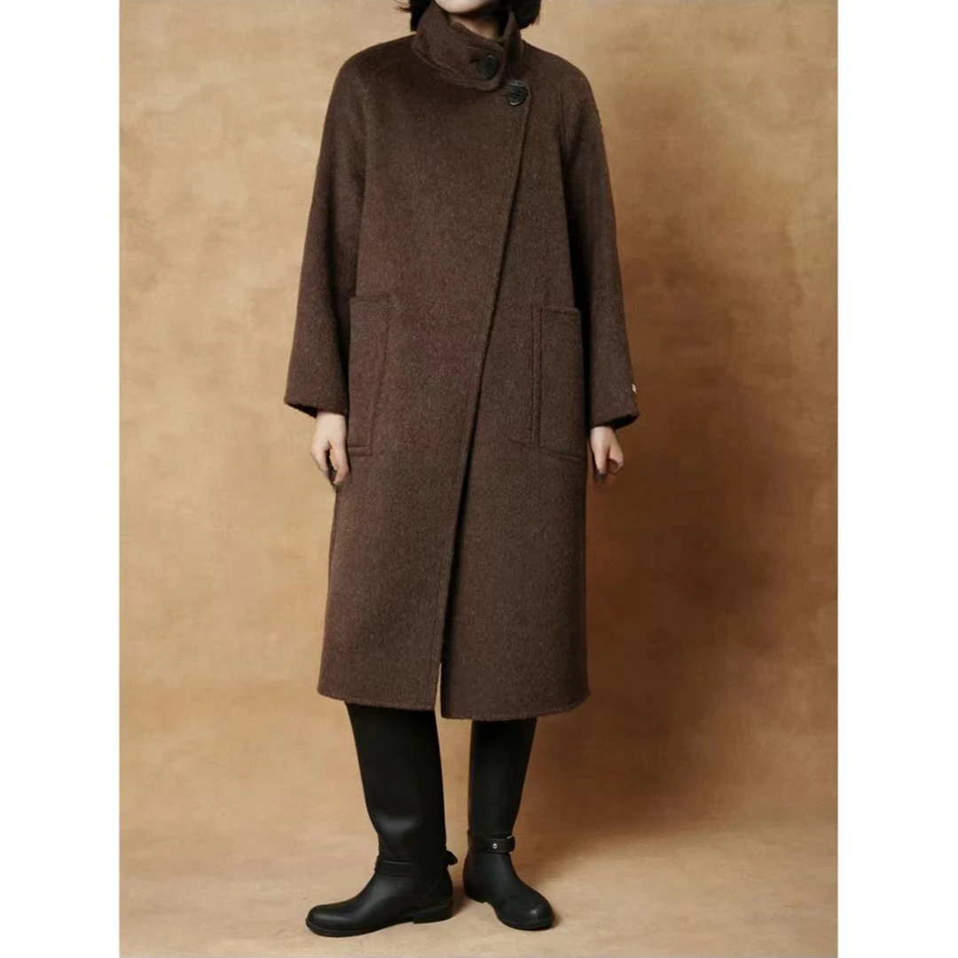 【小立领】高端立领轻奢大衣24393