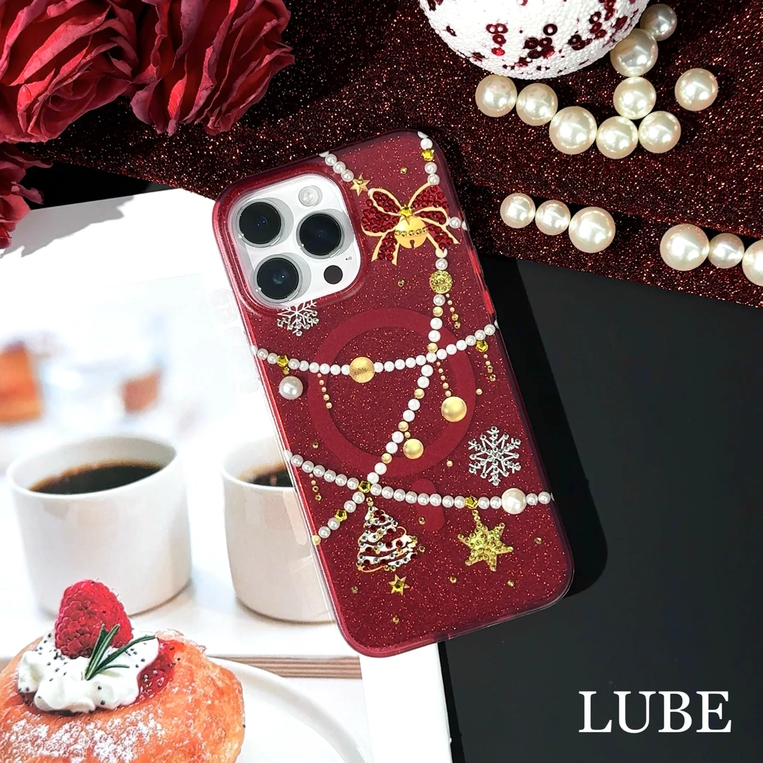 【圣诞派对】歪歪高定手工钻磁吸支架适用于iPhone16promax/15/14