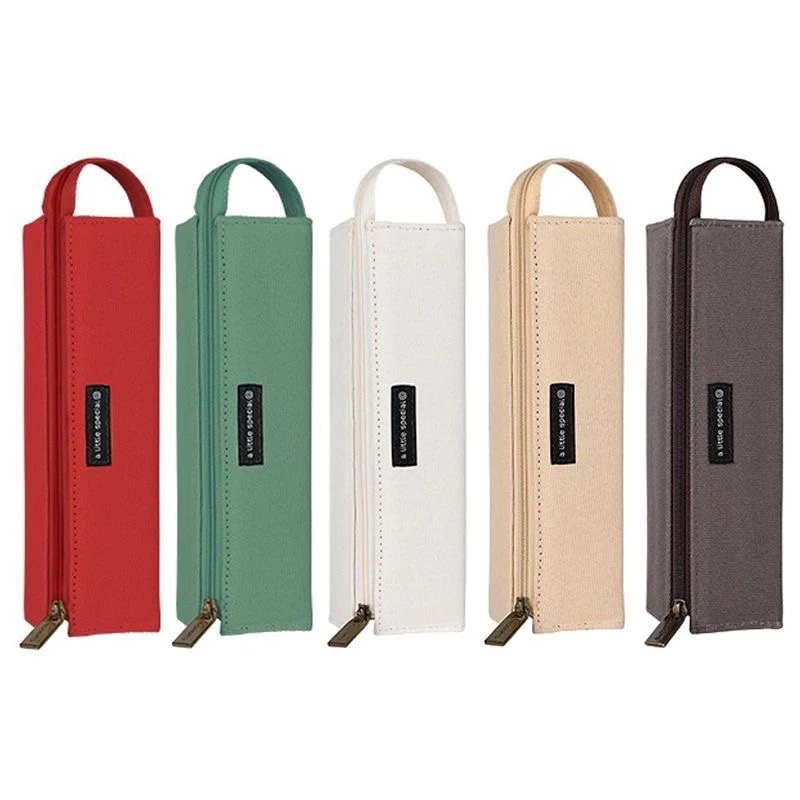 【仓播】简约对开式一米新纯笔袋大容量学生用文具盒